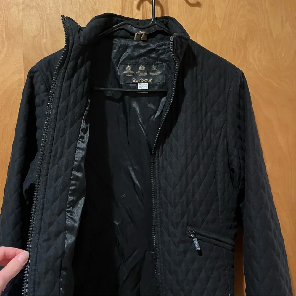 Barbour black quilted double-zip jacket - Picture 10 of 10